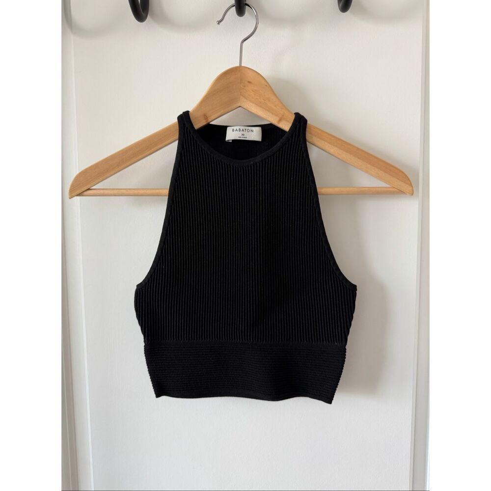 Aritzia Babaton Sculpt Knit High Neck Tank